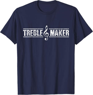 Piano Music Pianist Musical Note Vintage T-Shirt - T-Shirt | Navy