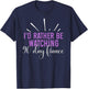 I'd Rather Be Watching 90 Day Fiance Women T-Shirt - T-Shirt | Navy