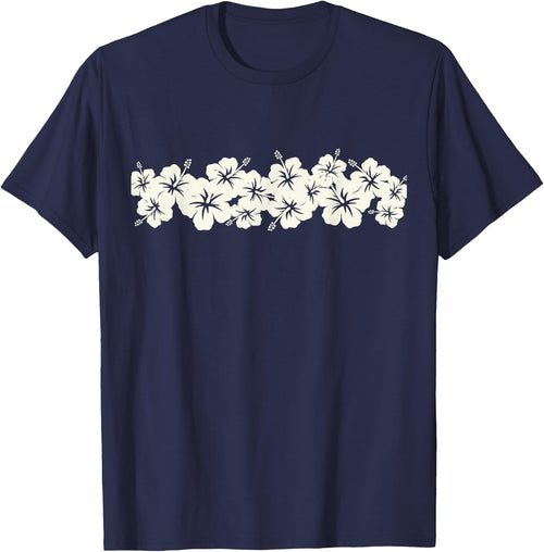 Surfer Style Vintage Floral | Hibiscus Flower Row 1970s