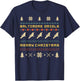 Baltimore Oriole , Ugly Christmas Sweater T-Shirt - T-Shirt | Navy