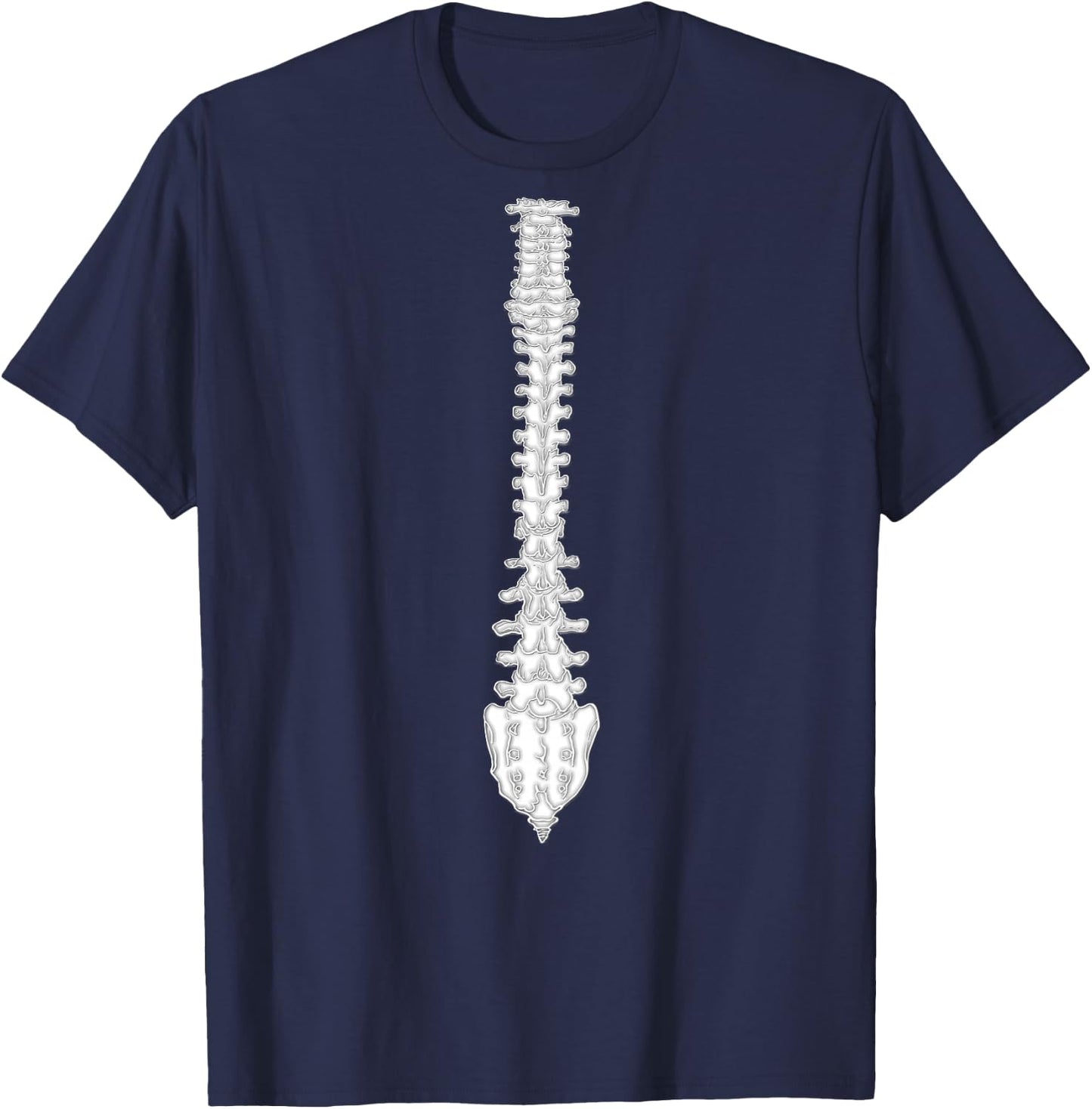Chiropractor Spine | (Image Is On Back) T Shirt T-Shirt - T-Shirt | Navy