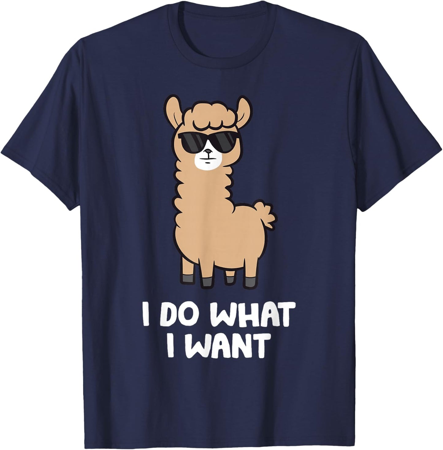 Alpaca - I Do What I Want T-Shirt - T-Shirt | Navy