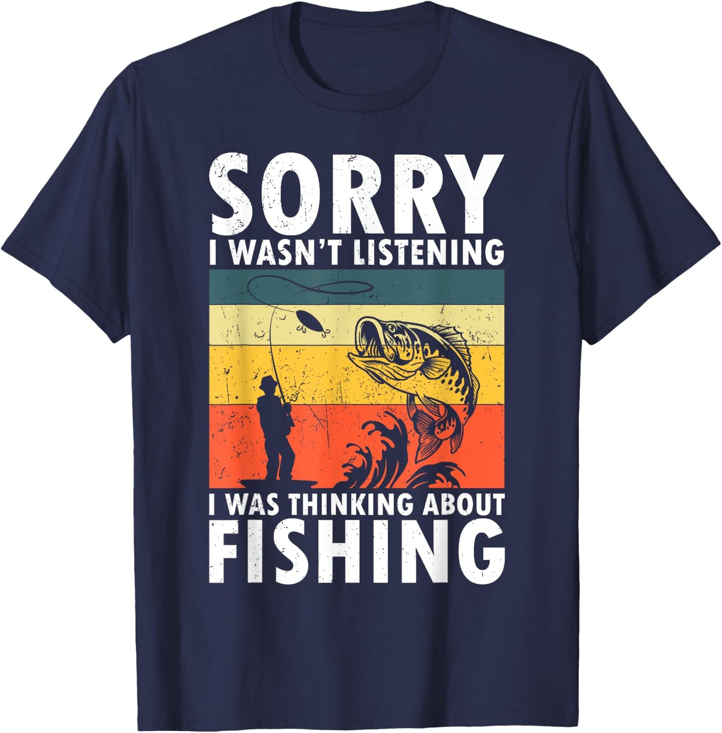Funny Fishing Design Women Fisherman Fishing Lover T-Shirt - T-Shirt | Navy
