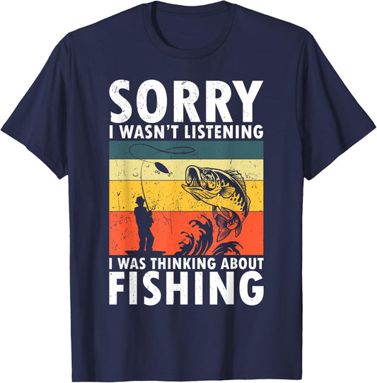 Funny Fishing Design Women Fisherman Fishing Lover T-Shirt - T-Shirt | Navy