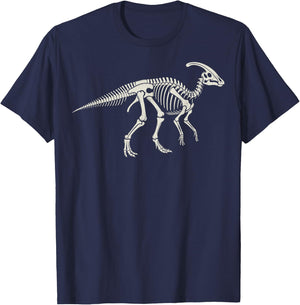 Parasaurolophus Skeleton T-Shirt - T-Shirt | Navy