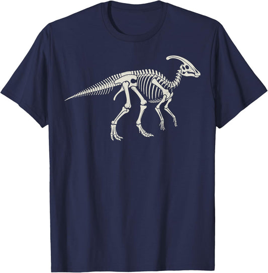 Parasaurolophus Skeleton T-Shirt - T-Shirt | Navy