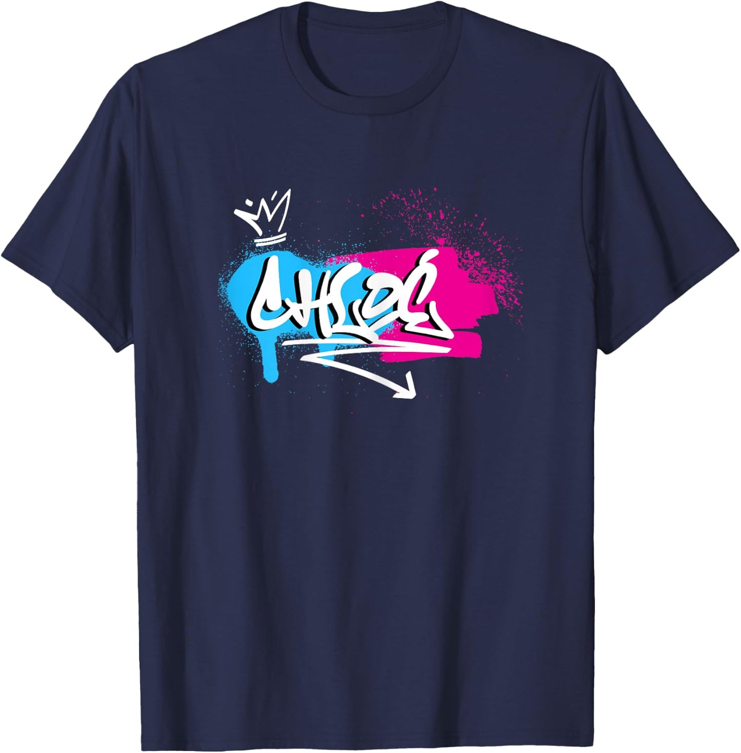 Ladies Girls Funny Funny Gift for Chloé , Black T-Shirt - T-Shirt | Navy