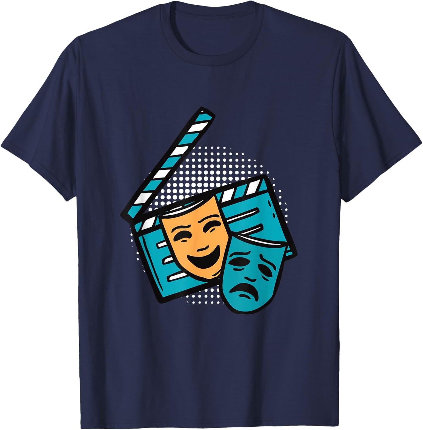 Acting Clapperboard Theatre Actor Film actress T-Shirt - T-Shirt | Navy