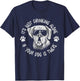 Its Not Drinking Alone If Your Dog Is Home Beer Wine Drinker Men Women T-Shirt - T-Shirt | Navy