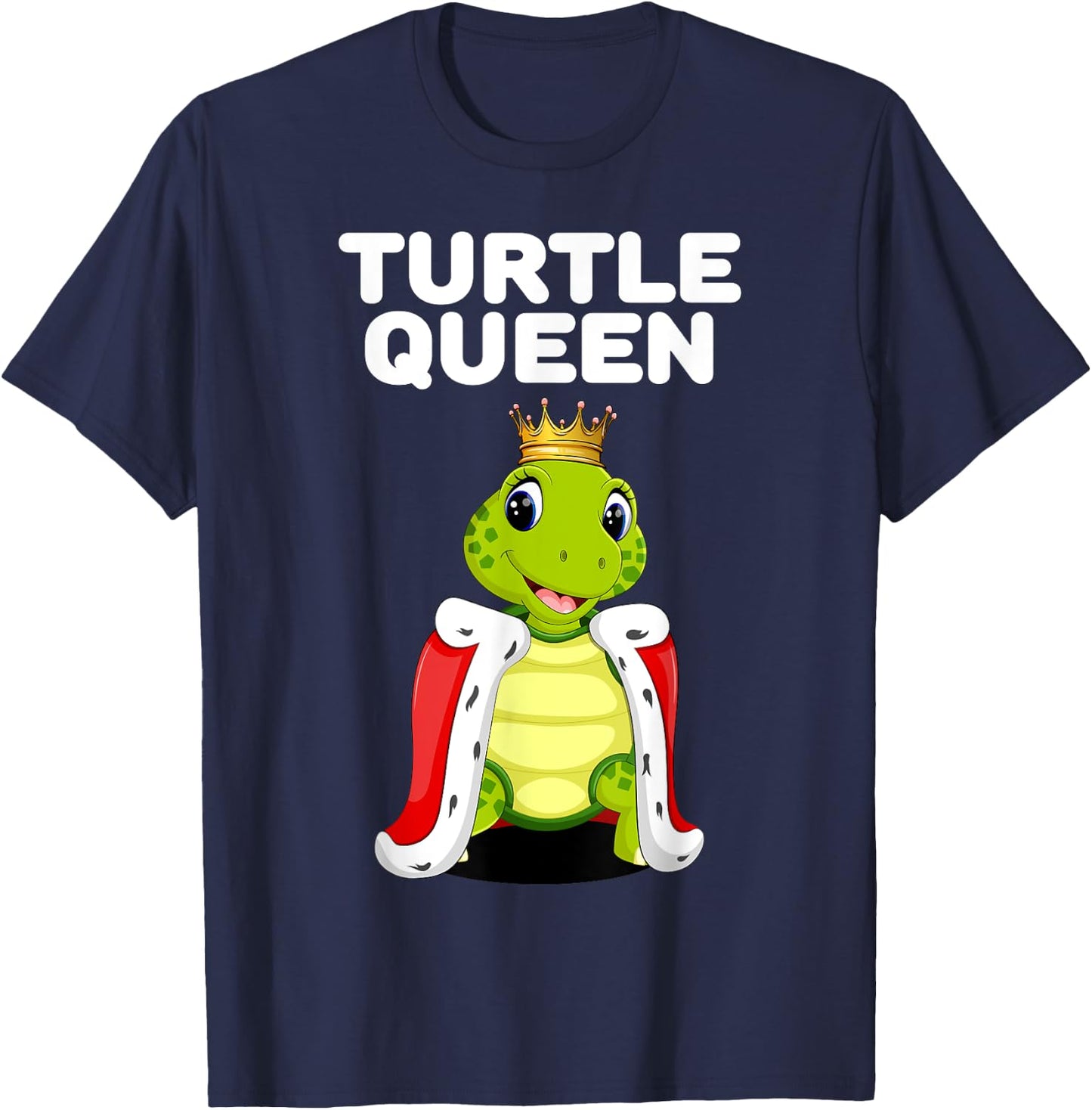 Turtle Queen | Turtle Lover Shirt Tortoise Pet Turtle T-Shirt - T-Shirt | Navy
