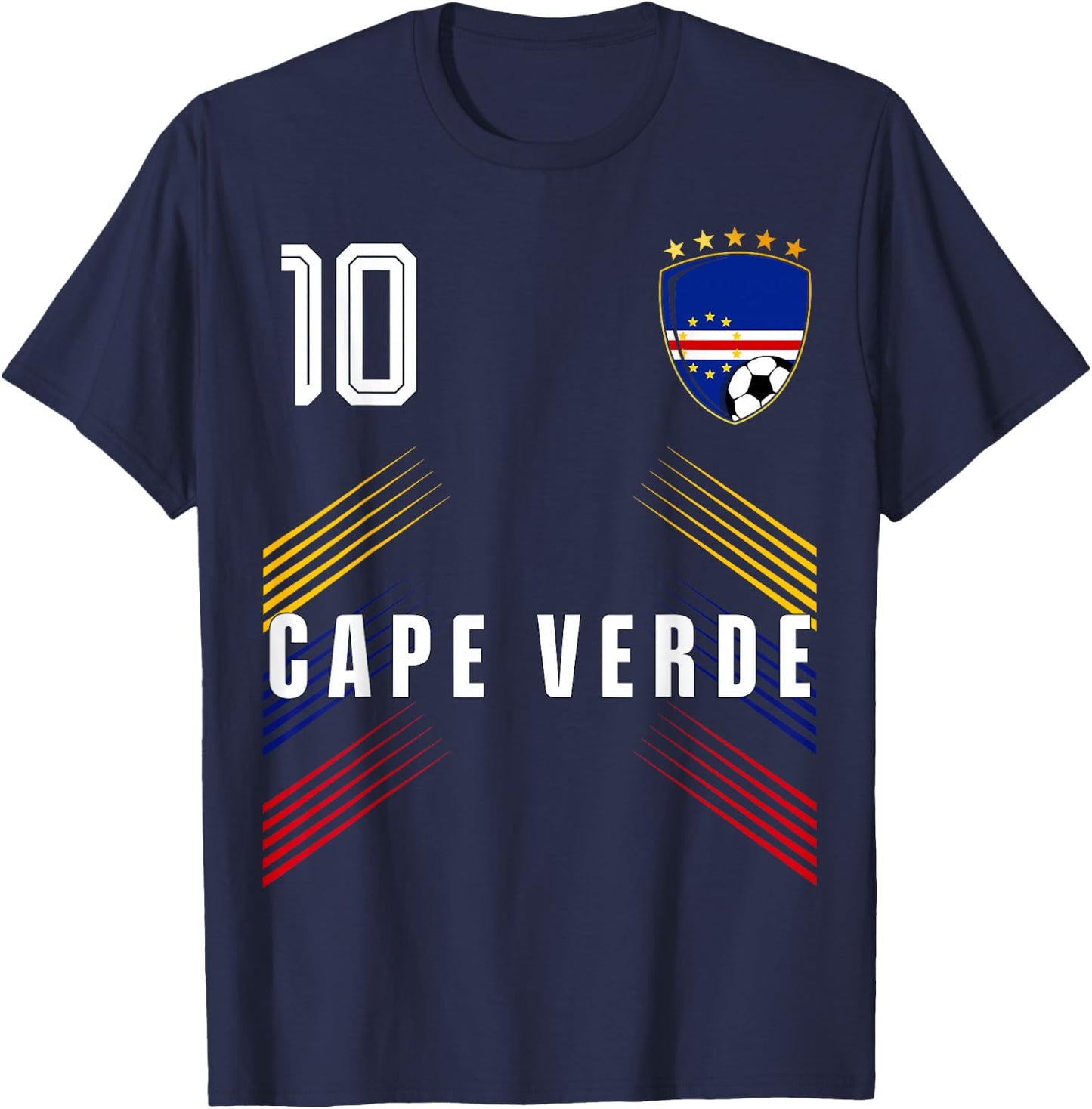 Cape Verde Flag Cape Verdean Pride Lovers T-Shirt - T-Shirt | Navy