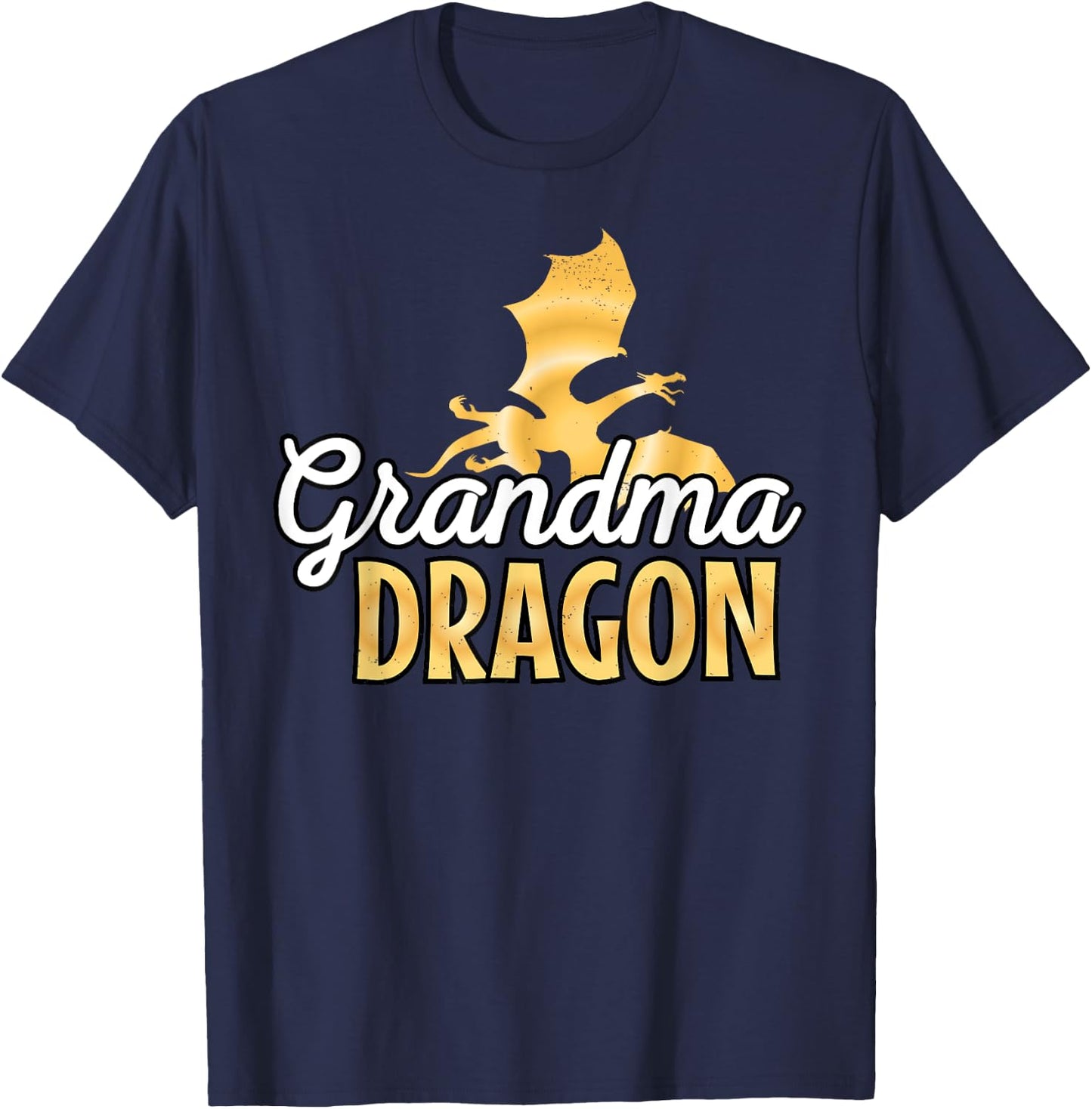 Grandma Dragon Mythical Legendary Creature Grandmother T-Shirt - T-Shirt | Navy