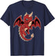 Mythical Cute Kawaii Dragon Baby Fantasy T-Shirt - T-Shirt | Navy