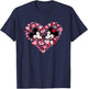 Disney Mickey & Minnie Mouse Couples Valentine’s Day Heart T-Shirt - T-Shirt | Navy