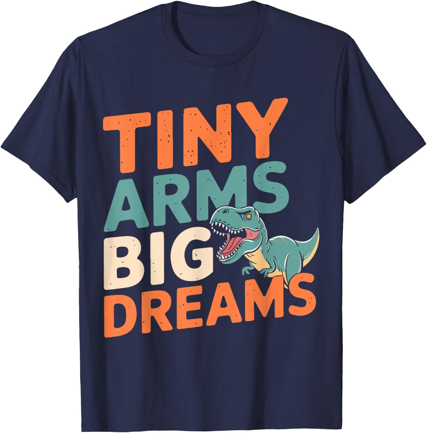 Funny T-Rex Tiny Arms T-Shirt - T-Shirt | Navy