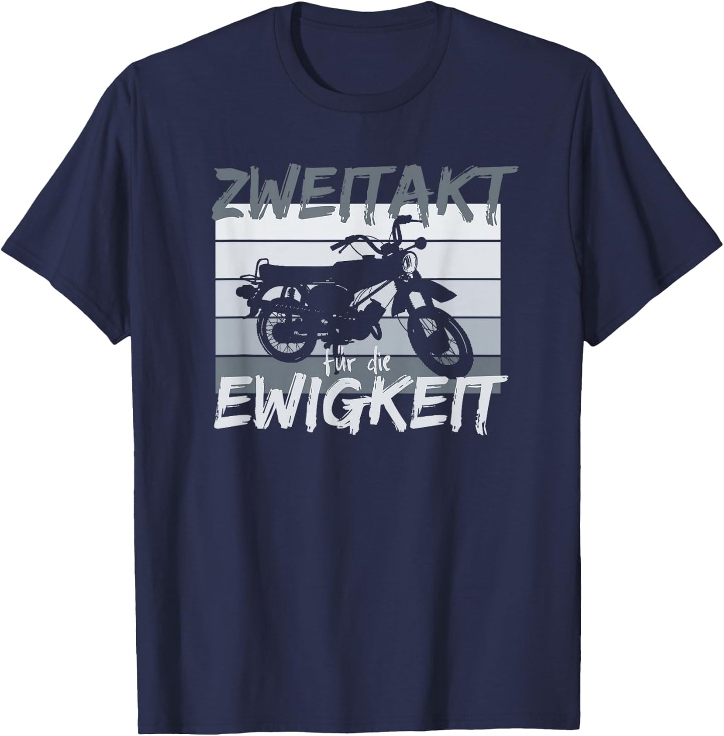 Zweitakt für die Ewigkeit Simson DDR Moped S51 Vintage T-Shirt - T-Shirt | Navy