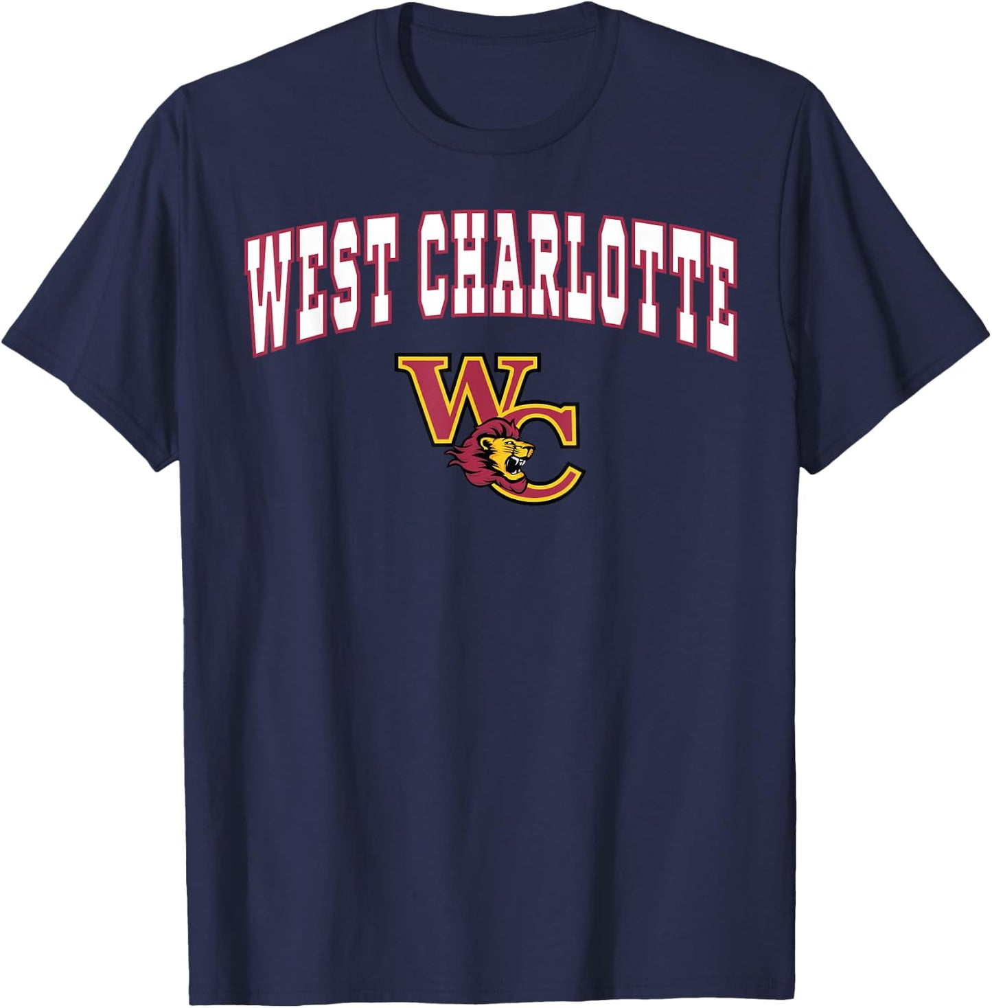 West Charlotte High School Lions T-Shirt - T-Shirt | Navy