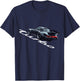 964 911 Sports Car Turbo , Black, S T-Shirt - T-Shirt | Navy