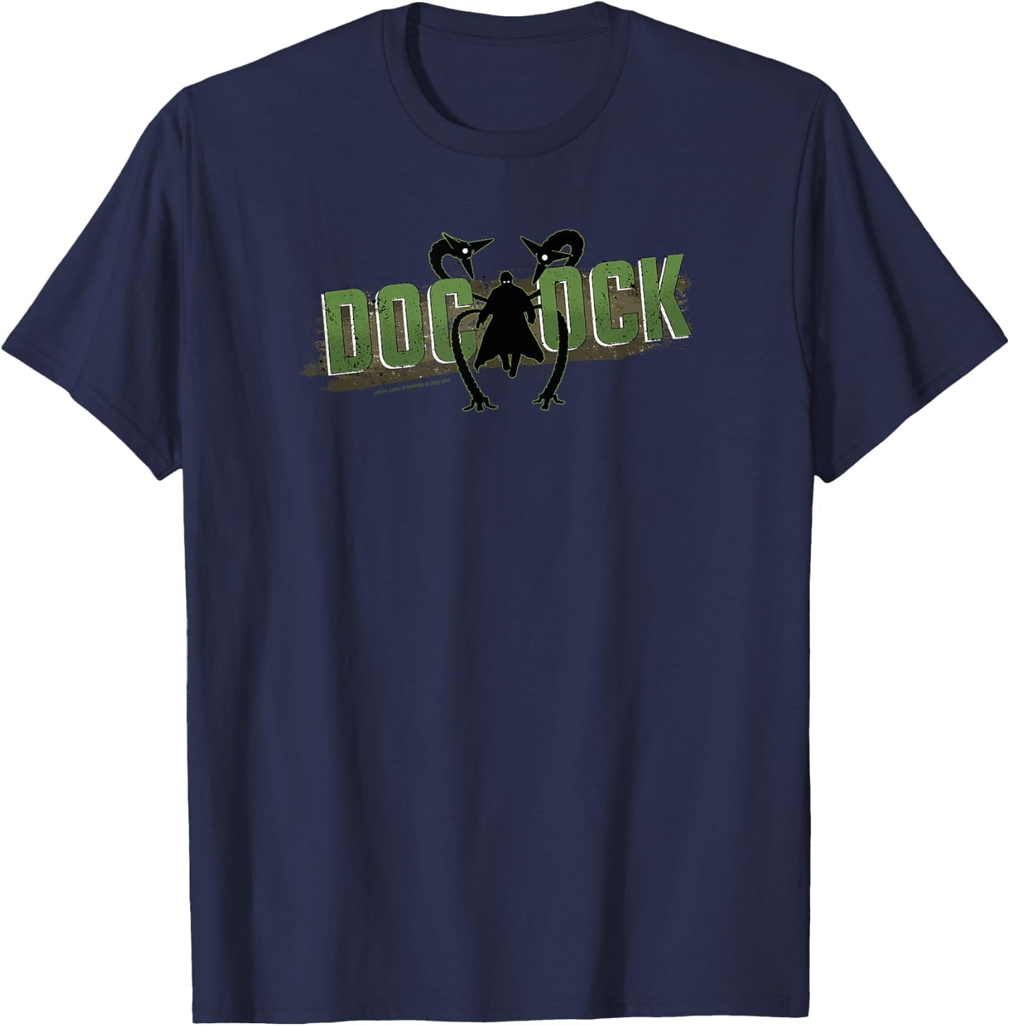 Marvel Spider-Man No Way Home Doc Ock Silhouette Logo T-Shirt - T-Shirt | Navy