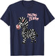 Zig Zag Zebra T-Shirt - T-Shirt | Navy