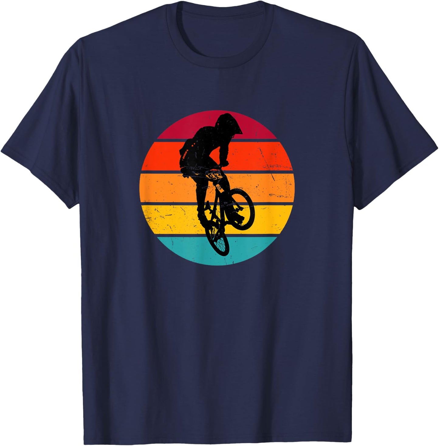 Radfahren Herren bmx bmx jungen Damen bmx fahrrad T-Shirt - T-Shirt | Navy