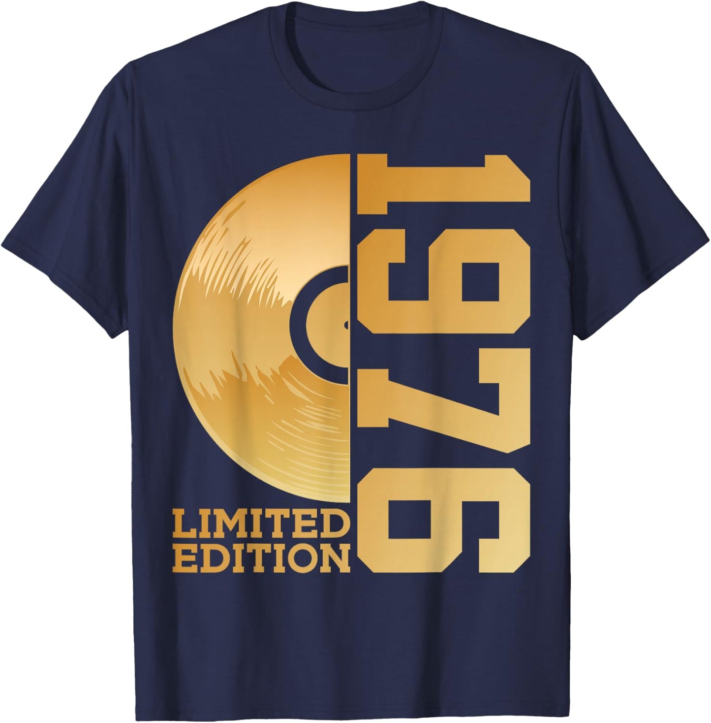 Vinyl 50. Geburtstag Dj Schallplatte Limited Edition 1976 T-Shirt - T-Shirt | Navy