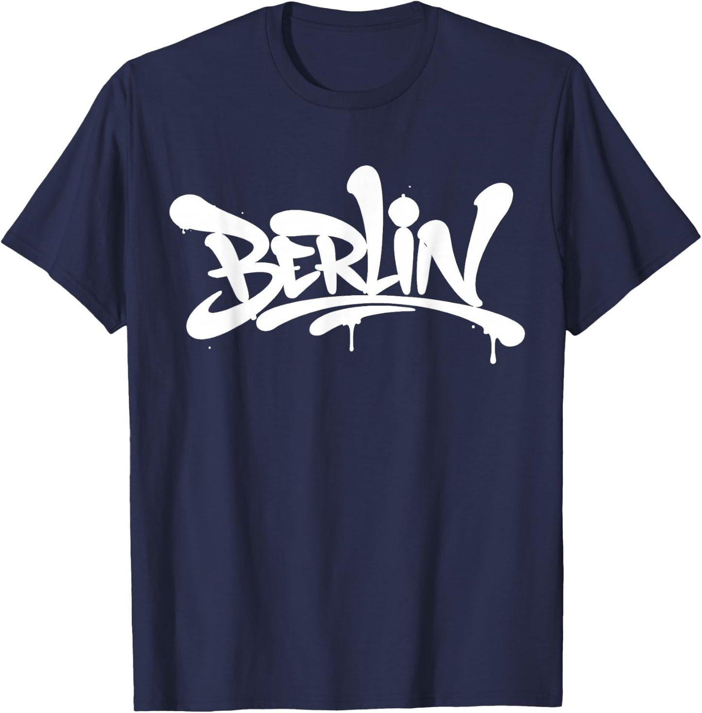 Berlin Graffiti City Street Art Handstyle Deutschland Souvenir T-Shirt - T-Shirt | Navy