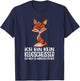 with German Text "Ich Bin Nein Klugscheißer" (Ich Bin No Cloud) [, black T-Shirt - T-Shirt | Navy