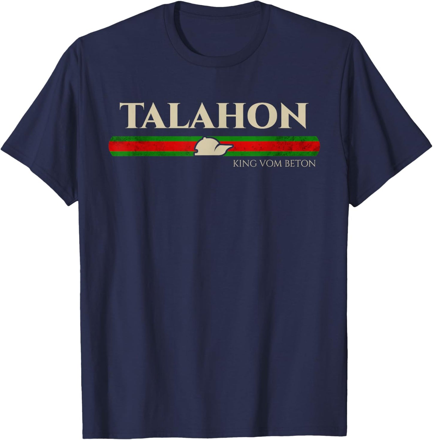 Talahon | Viral Meme | Funny Youth Word & Trendword , black T-Shirt - T-Shirt | Navy