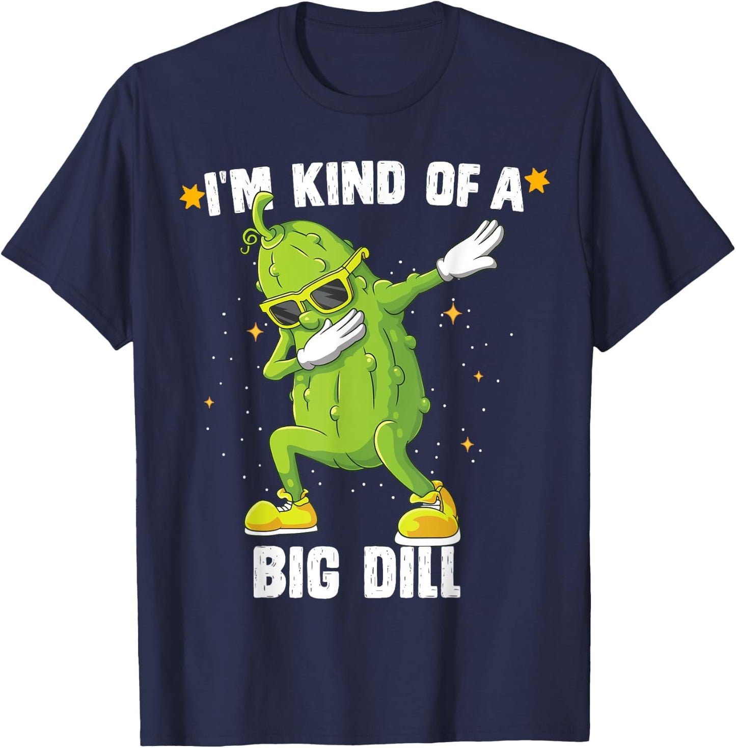 I'm Kind Of Big Dill Pickle Dabbing Halloween Cucumber T-Shirt - T-Shirt | Navy