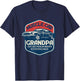Muscle Car Grandpa Old Guys Vintage Car Lover T-Shirt - T-Shirt | Navy
