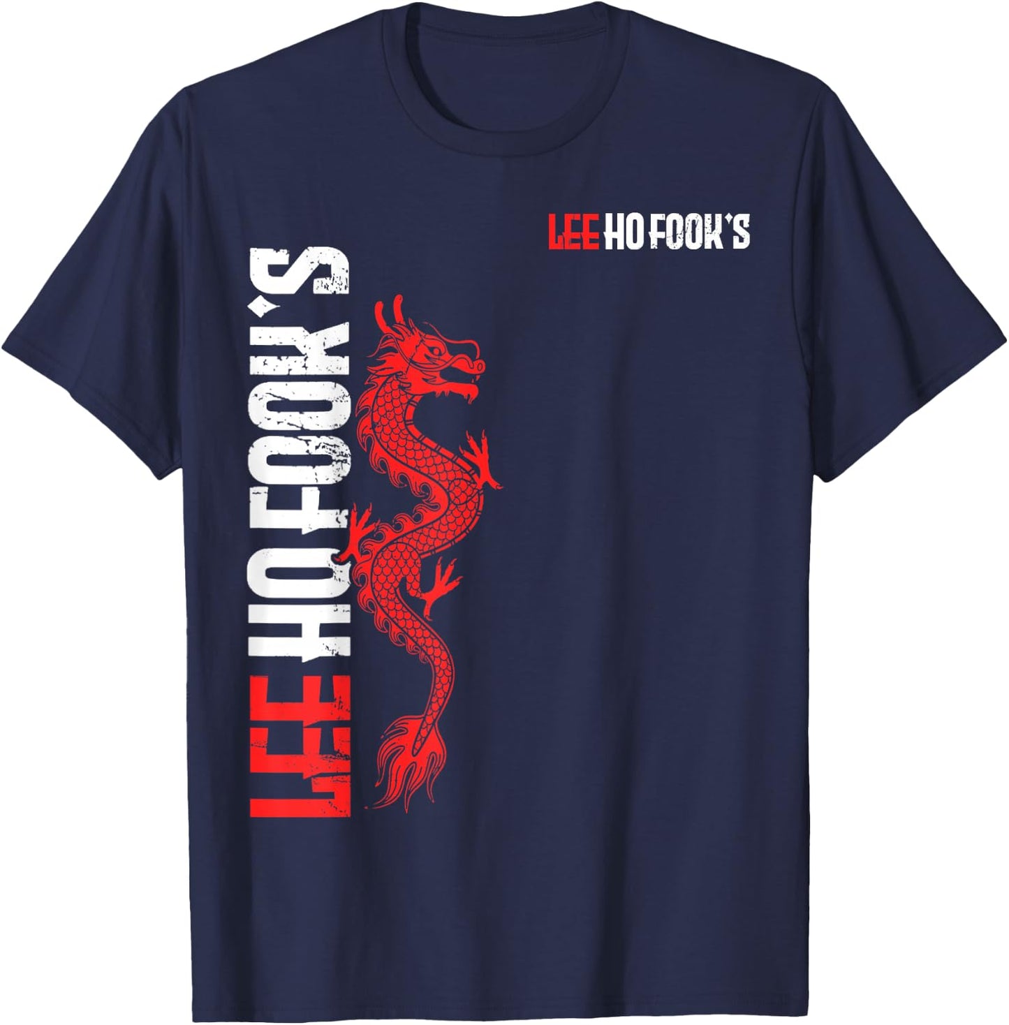 Vintage Lee Ho Fooks Chinese Restaurant China Dragon T-Shirt - T-Shirt | Navy