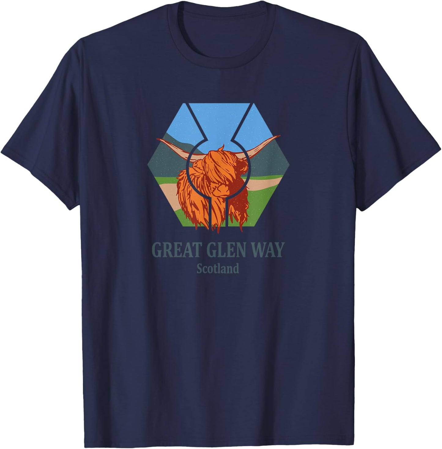 Great Glen Way - Scotland T-Shirt - T-Shirt | Navy