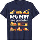 Hey Dirt see you later Boy Excavators Kids Engineer Funny T-Shirt - T-Shirt | Navy