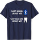 What Normal And Color Blind People See Funny Bluetooth Tooth T-Shirt - T-Shirt | Navy