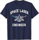 Funny Secret Jewish SPACE LASER ENGINEER Corps Crew Pilot T-Shirt - T-Shirt | Navy