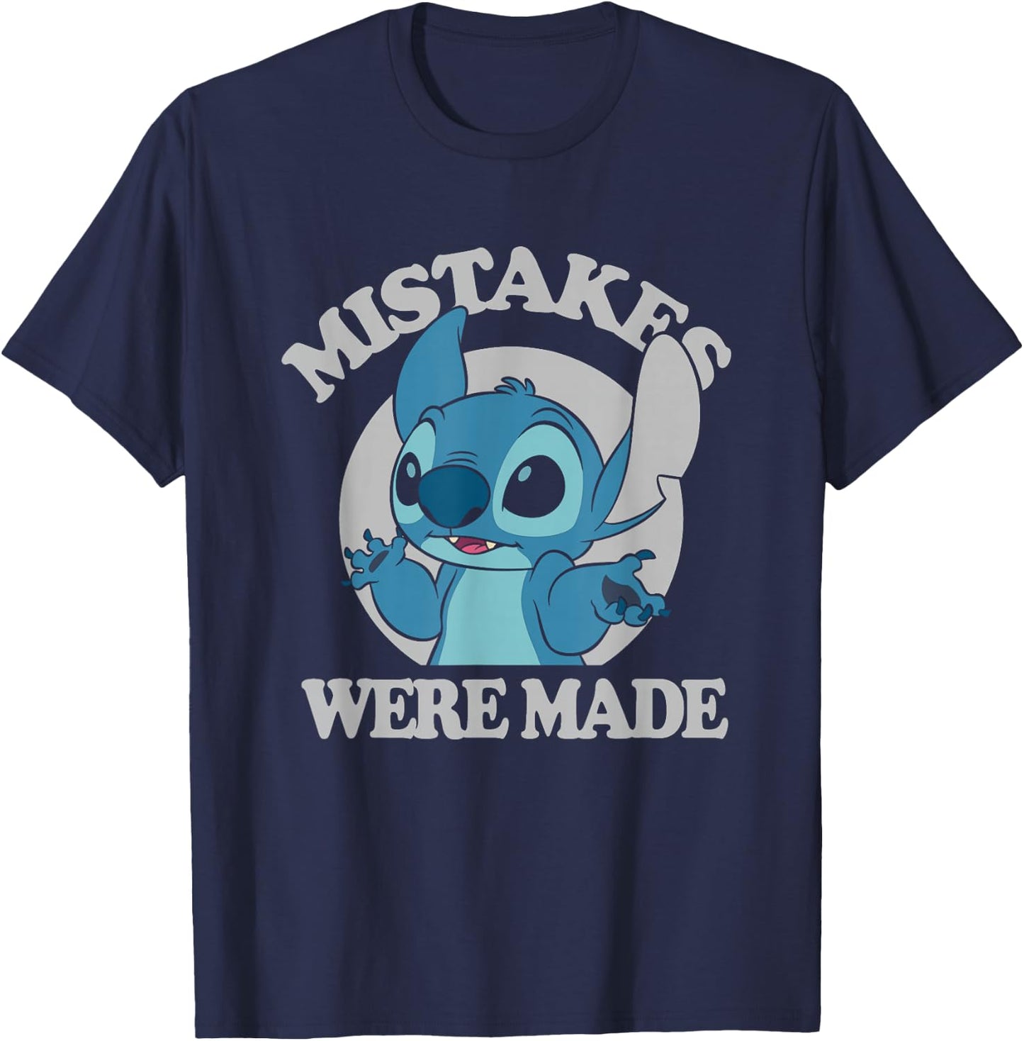 Disney Lilo & Stitch Mistakes Were Made Stitch T-Shirt - T-Shirt | Navy