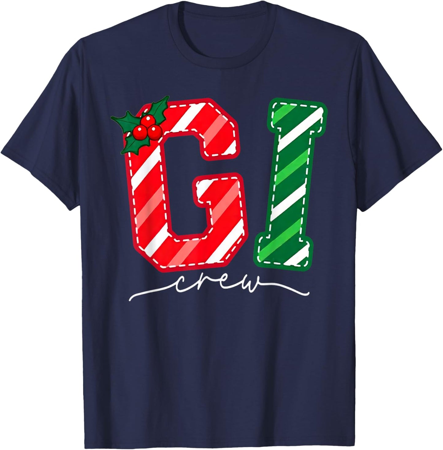 GI Crew Gastroenterology Nurse Endoscopy Tech Christmas T-Shirt - T-Shirt | Navy