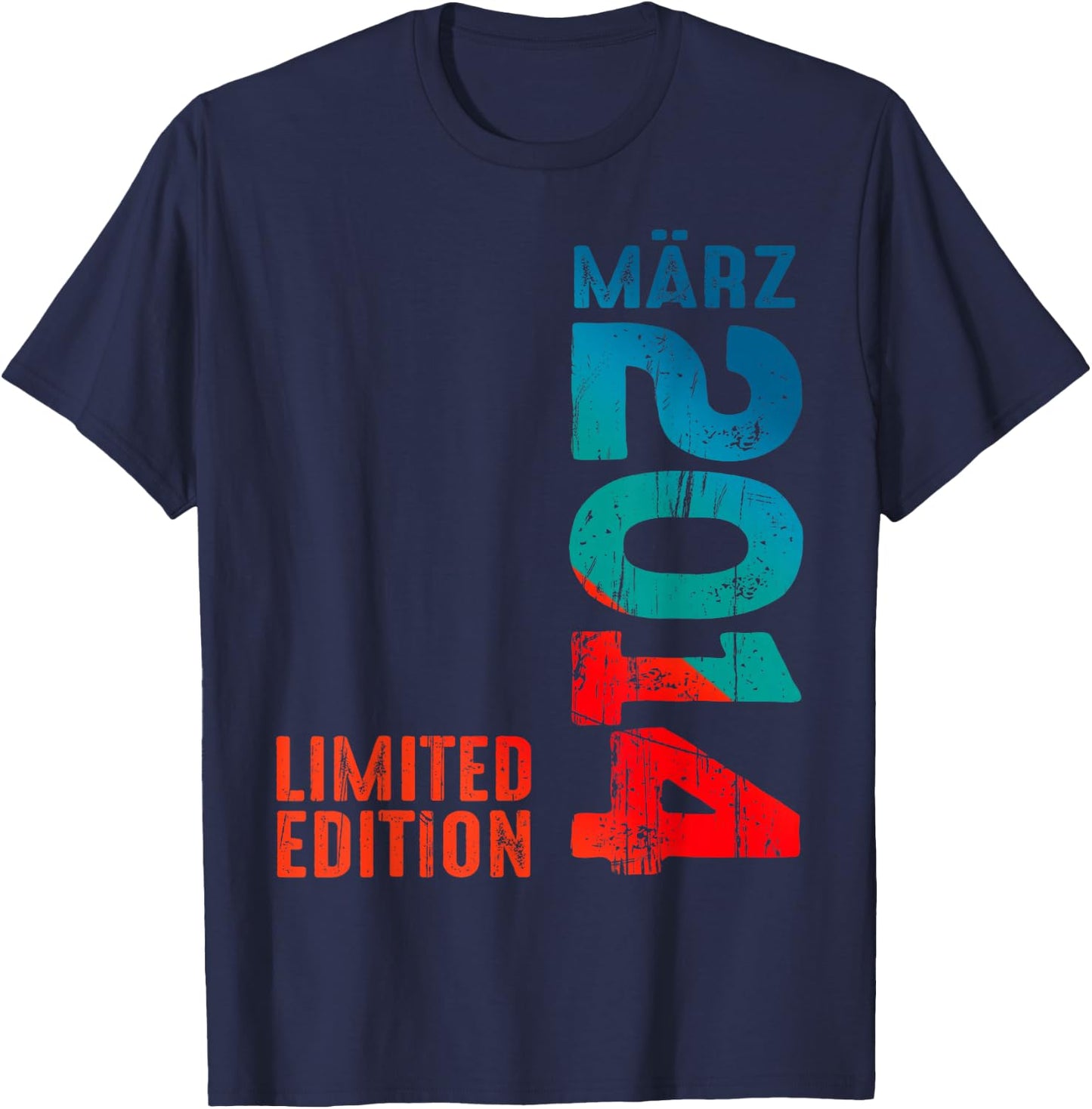 Legendär Seit März 2014 Geburtstag Limited Edition 2014 T-Shirt - T-Shirt | Navy
