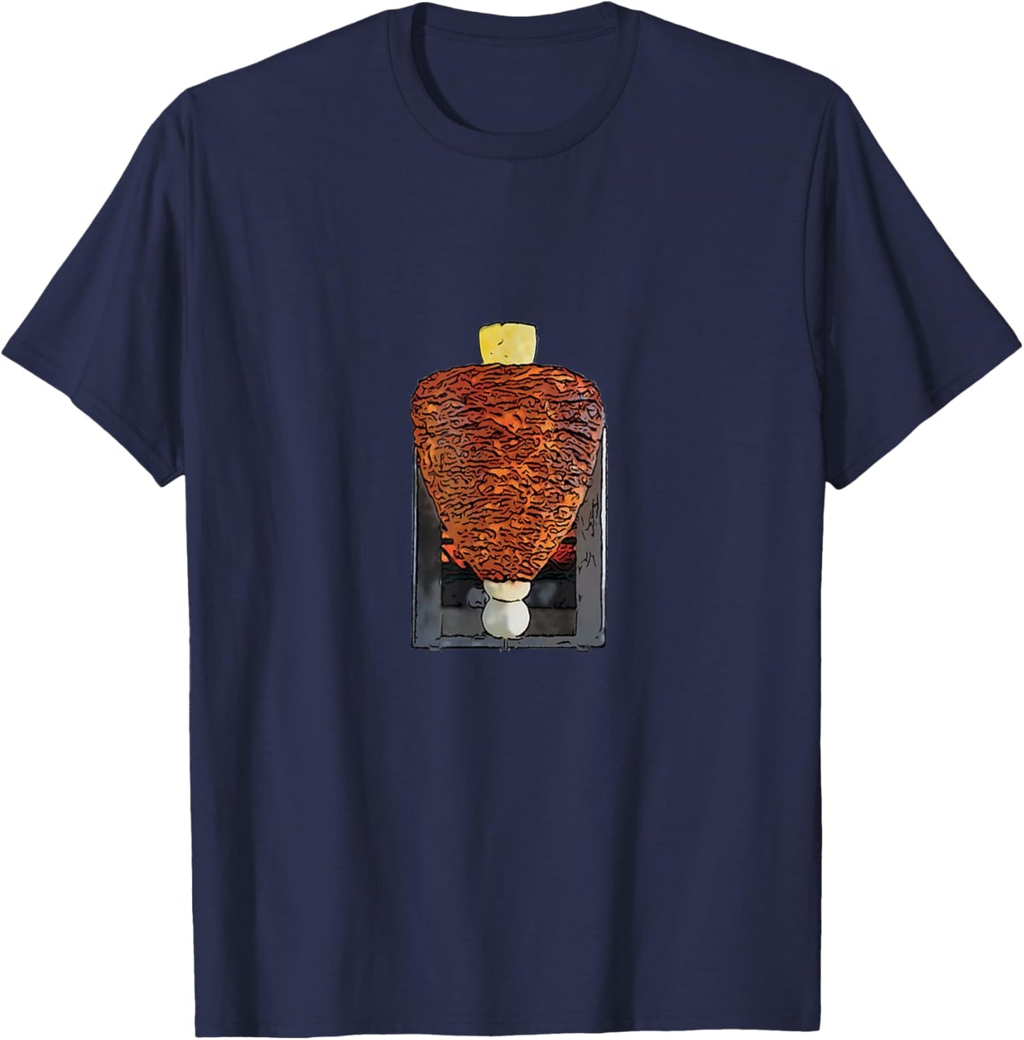 Tacos al Pastor Trompo Mexican T-Shirt - T-Shirt | Navy