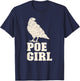 Edgar Allan Poe Raven Gothic Literature Macabre Poetry T-Shirt - T-Shirt | Navy