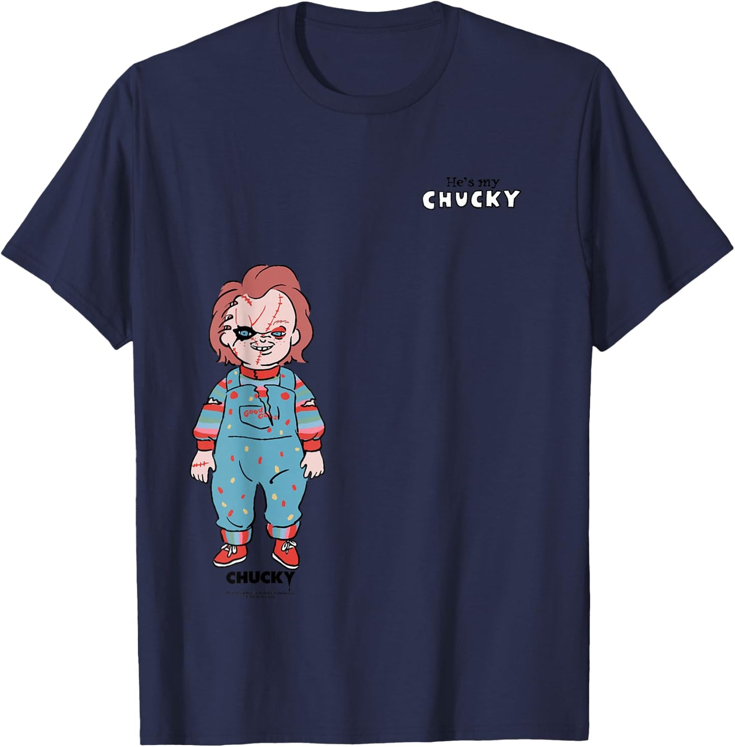 Chucky He’s My Chucky Matching Couple T-Shirt - T-Shirt | Navy
