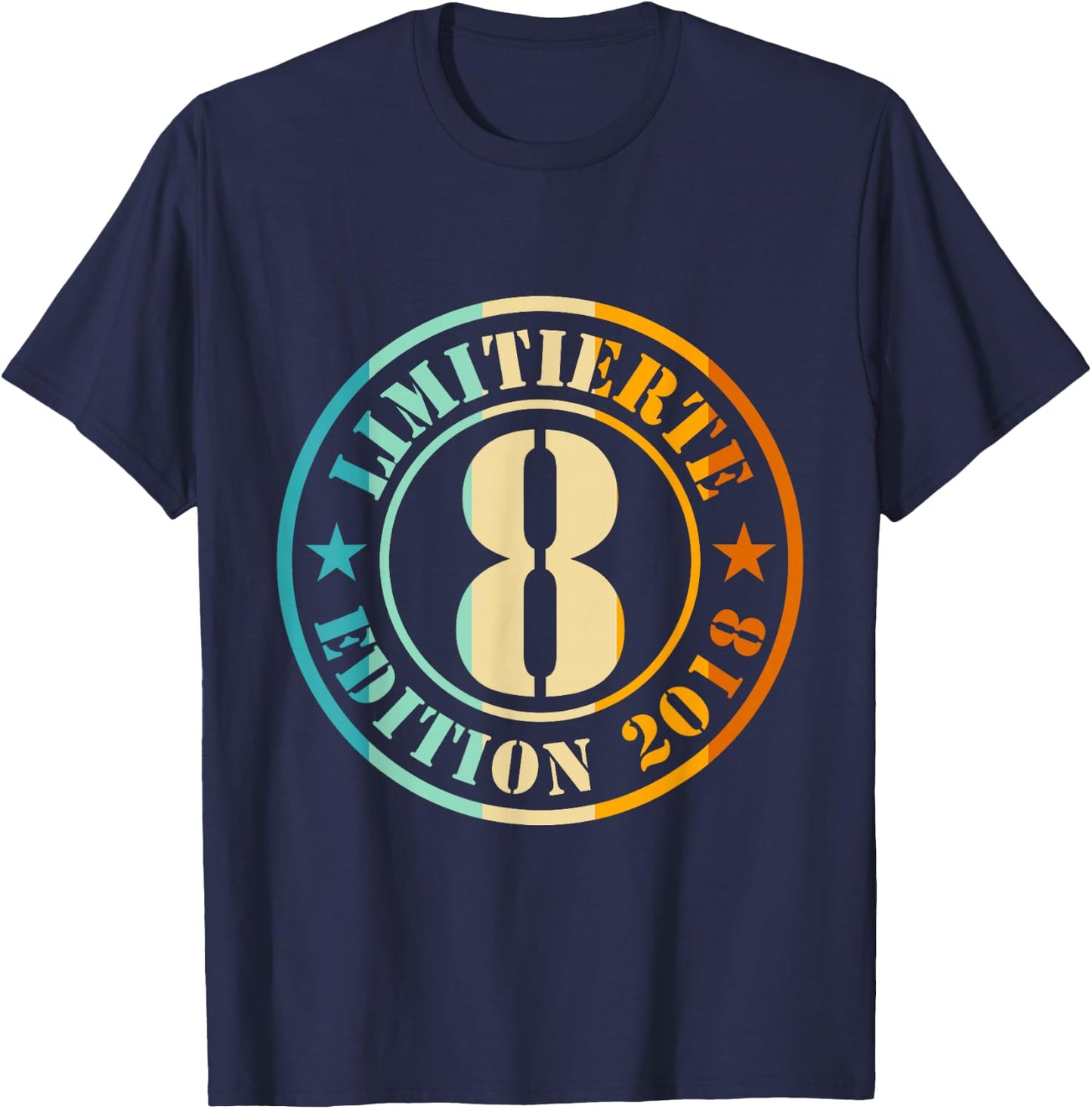 8. Geburtstag Junge Mädchen Limited Edition 2012 Jahre T-Shirt - T-Shirt | Navy