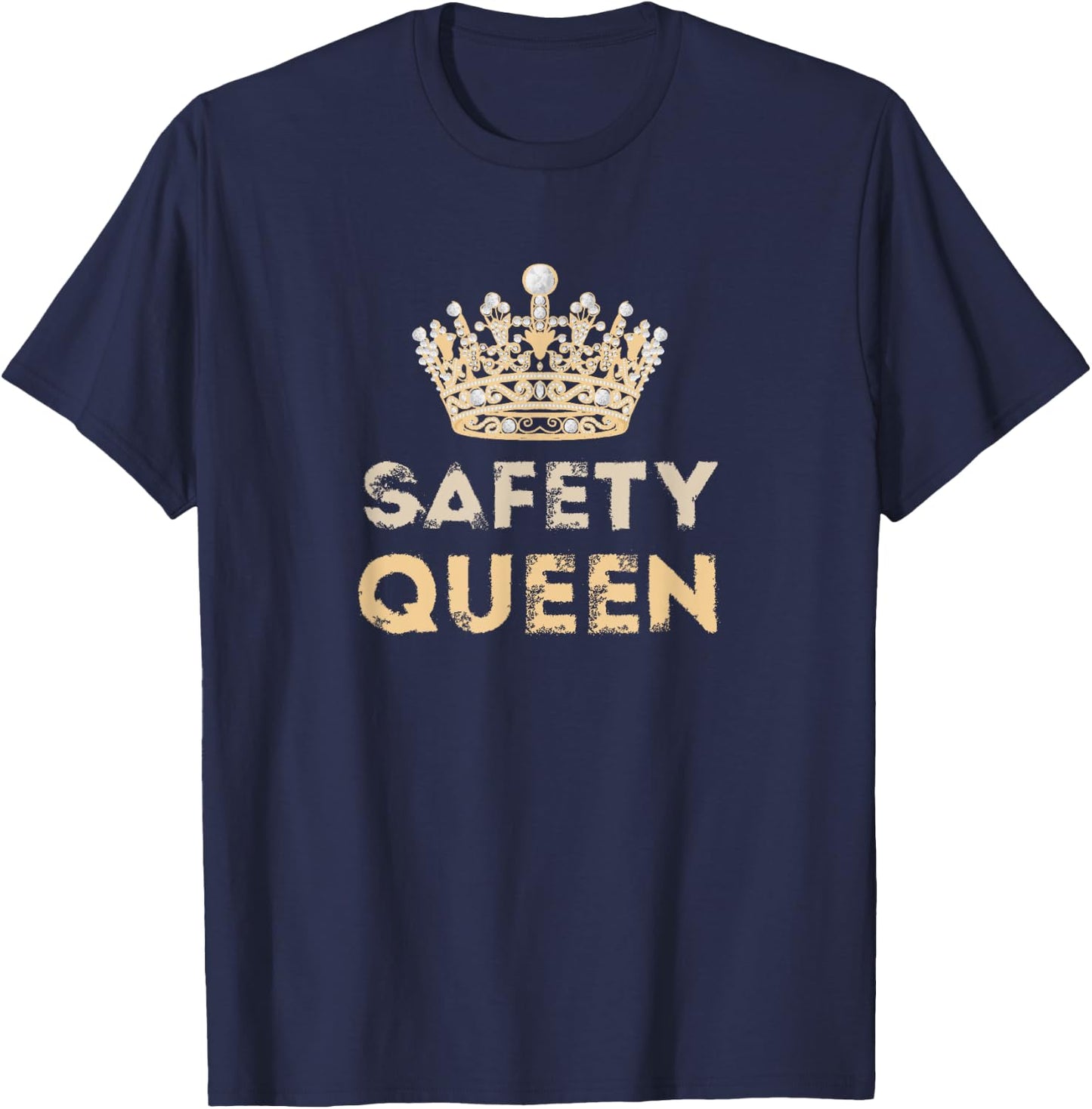 Safety Queen with Crown T-Shirt - T-Shirt | Navy