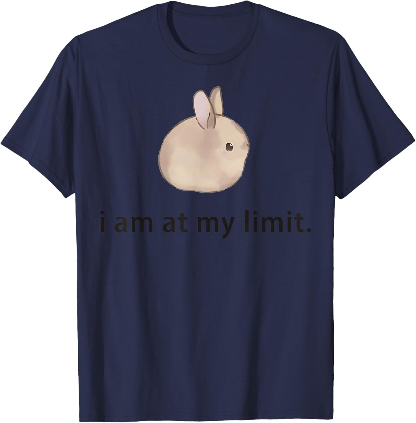 I Am At My Limit Rabbit T-Shirt - T-Shirt | Navy