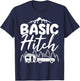 Basic Hitch Trailer Camper Funny Camping Women T-Shirt - T-Shirt | Navy