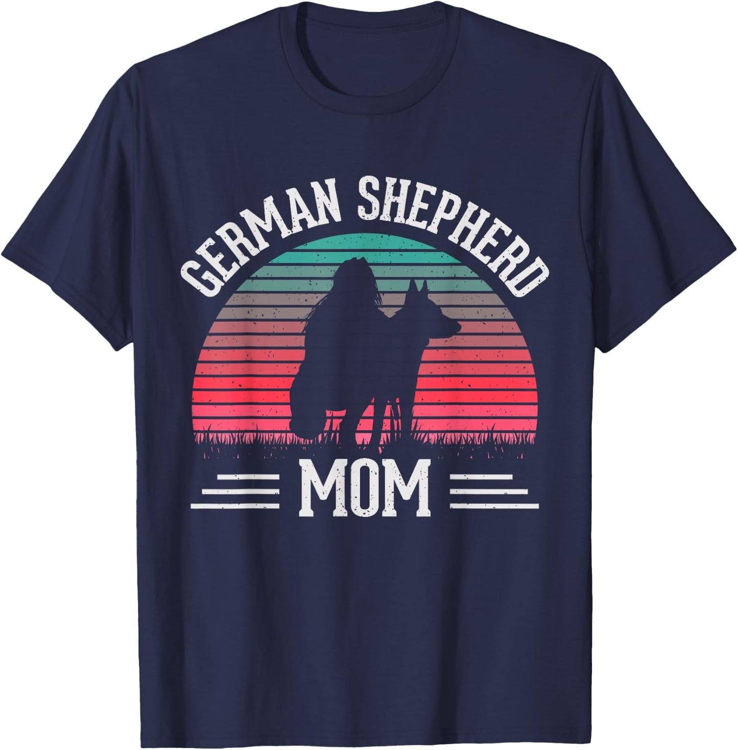 German Shepherd Mom Mothers Day Mama T-Shirt - T-Shirt | Navy