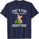 Kids Funny Girl Who Loves Hairless Guinea Pig Mom Lover T-Shirt - T-Shirt | Navy