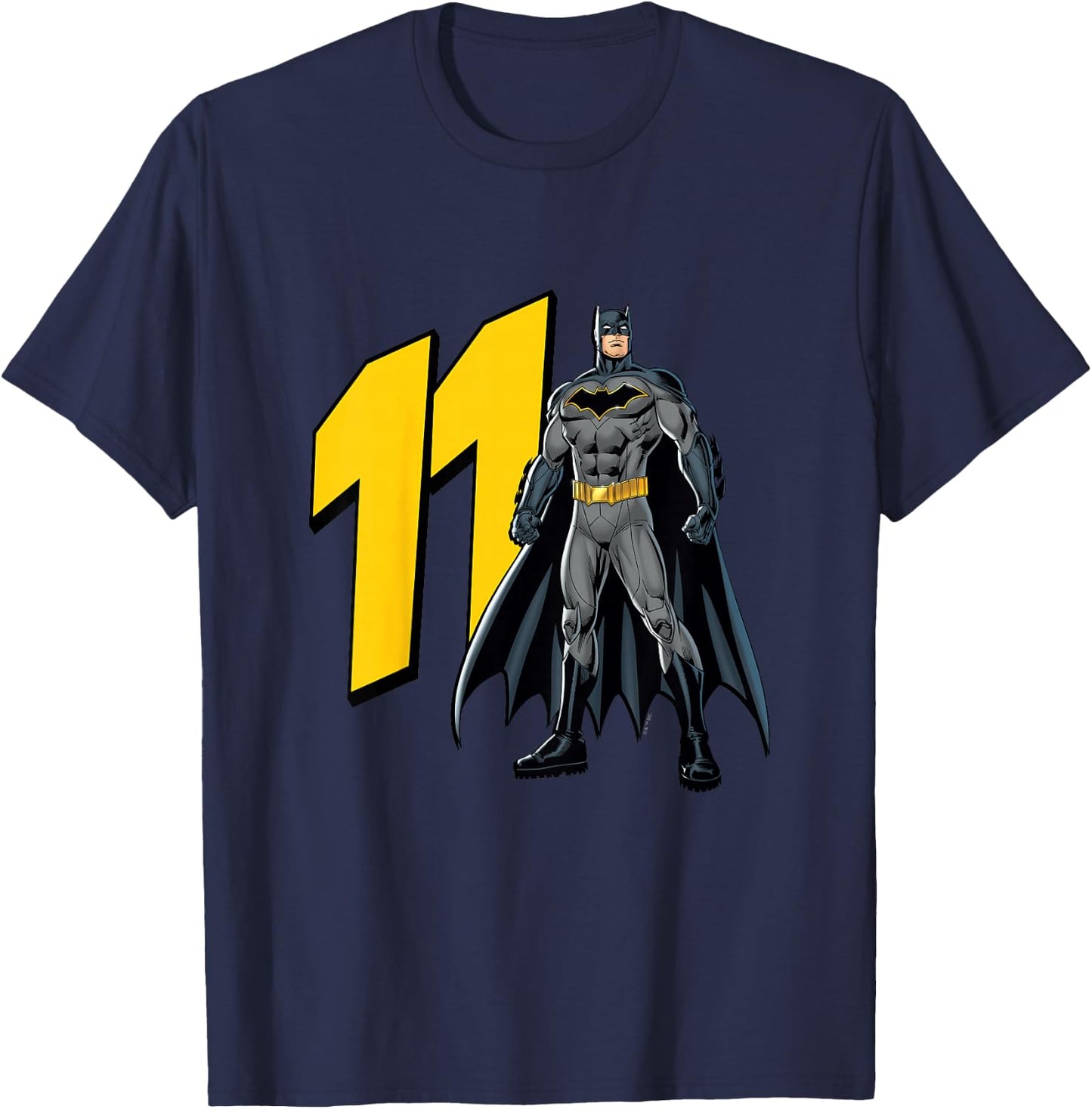 Kids Batman Super Hero 11th Birthday T-Shirt - T-Shirt | Navy
