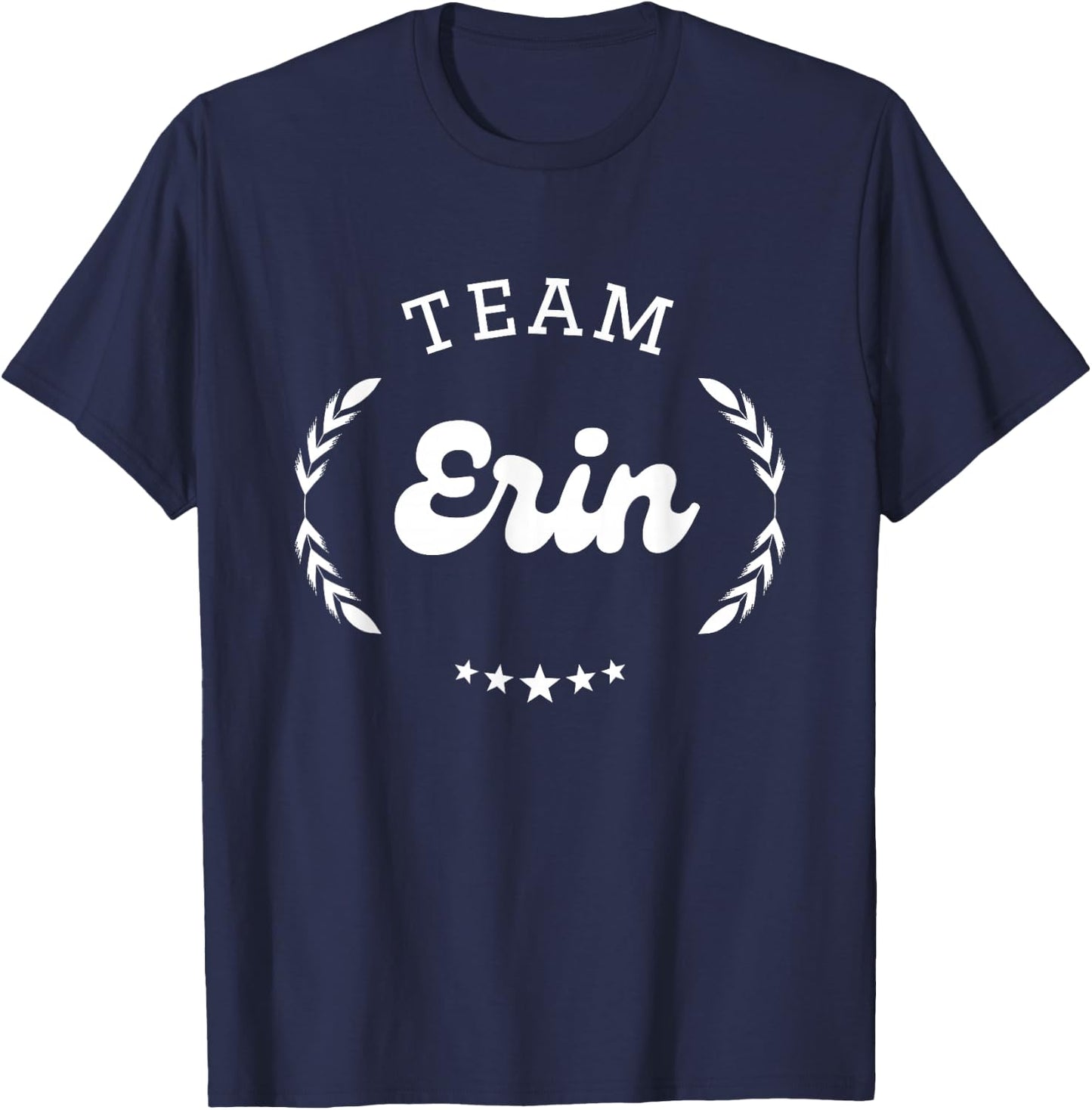 Team Erin Person Name T-Shirt - T-Shirt | Navy